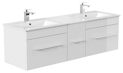 Saniclear Fortuna Badkamermeubel 150 hoogglans wit