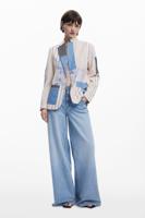 Patchwork blazer - WHITE - XL