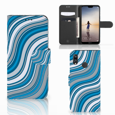 Huawei P20 Lite | Telefoon Hoesje | Waves Blue