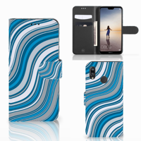 Huawei P20 Lite | Telefoon Hoesje | Waves Blue