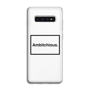 Ambitchious: Samsung Galaxy S10 4G Transparant Hoesje