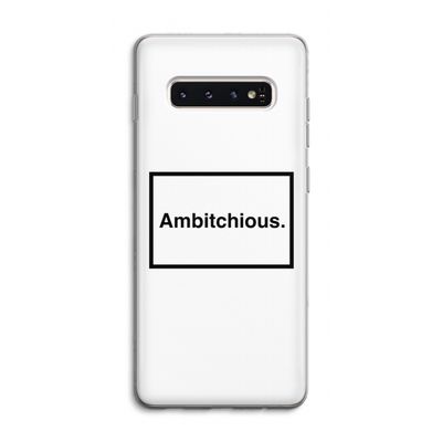 Ambitchious: Samsung Galaxy S10 4G Transparant Hoesje