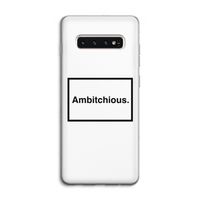 Ambitchious: Samsung Galaxy S10 4G Transparant Hoesje