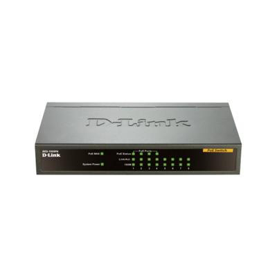 D-Link DES-1008PA Netwerk switch 8 poorten 100 MBit/s PoE-functie