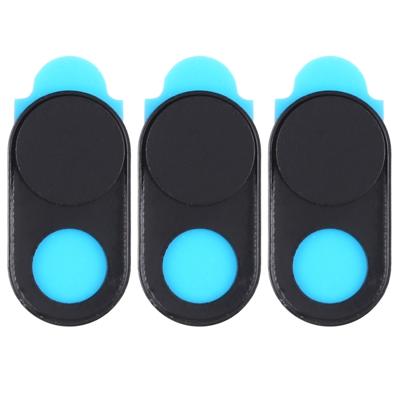 3 STKS universele ultradun ontwerp magneet WebCam cover camera cover voor desktop laptop Tablet telefoons (zwart)