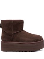 UGG bottines Mini à semelle plateforme - Marron