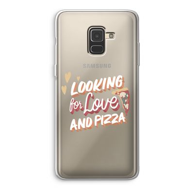 Pizza is the answer: Samsung Galaxy A8 (2018) Transparant Hoesje
