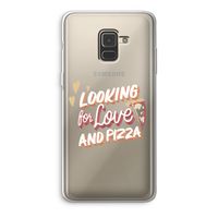 Pizza is the answer: Samsung Galaxy A8 (2018) Transparant Hoesje