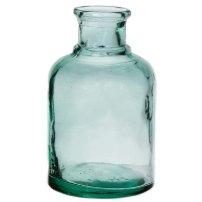 Bloemenvaas - helder - transparant gerecycled glas - D12 x H20 cm