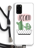 I love cacti: Samsung Galaxy S20 Plus Transparant Hoesje met koord I love cacti: Samsung Galaxy S20 Plus Transparant Hoesje met koord