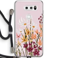 Painted wildflowers: LG V30 Transparant Hoesje met koord