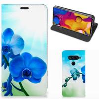 LG V40 Thinq Smart Cover Orchidee Blauw - Cadeau voor je Moeder