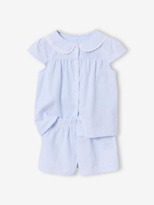 Pyjamashort met korte mouwen om te personaliseren hemelsblauw Pyjamashort met korte mouwen om te personaliseren hemelsblauw