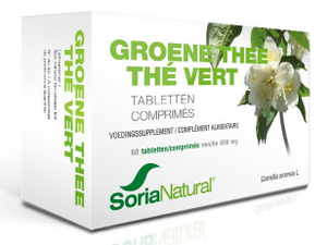 Soria Natural Groene Thee 600mg Tabletten 60st