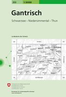 Wandelkaart - Topografische kaart 253 Gantrisch | Swisstopo - thumbnail