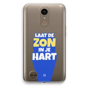 Laat de zon in je hart: LG K10 (2017) Transparant Hoesje