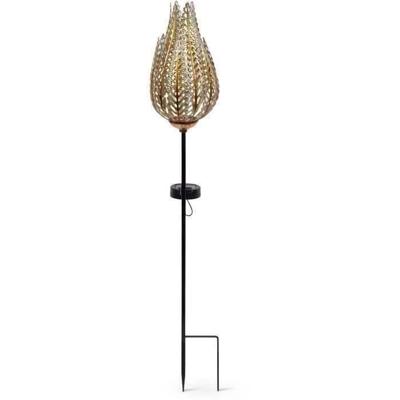 Solar Terminal - GARDEN ID Fougere - 16 x 46 cm - Verlichting 6-8 uur - Aan/uit knop - Oplaadbare AAA-batterij.