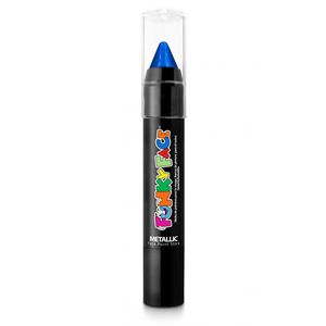 Face paint stick - metallic blauw - 3,5 gram - schmink/make-up stift/potlood