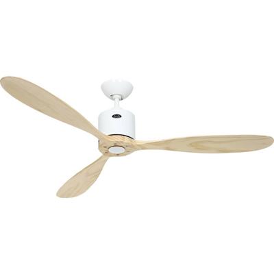CasaFan AEROPLAN ECO 132 WE-NT Flügel Massivholz natur Plafondventilator Wit Met afstandsbediening, Timer, Met wintermodus