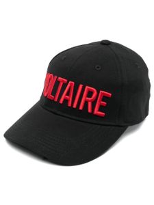 Zadig&Voltaire casquette en coton à logo brodé - Noir