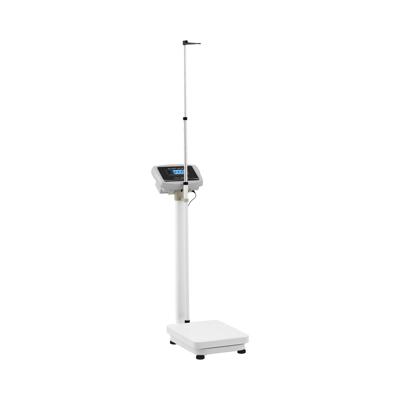 Weegschaal - voor lengte en gewicht - RVS - 180 kg