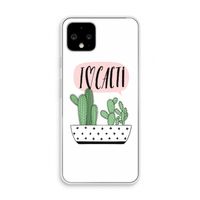I love cacti: Pixel 4 Transparant Hoesje