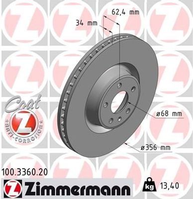 Remschijf Coat Z 100336020