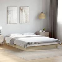 Bedframe zonder matras hout sonoma eikenkleurig 140x200 cm