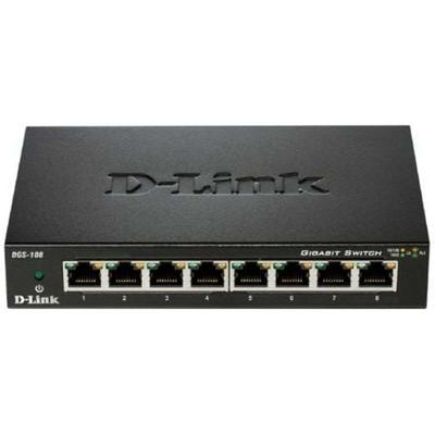 Schakelaar D-Link DGS-108 8 p 10 / 100 / 1000 Mbps