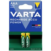 Varta RECH.AC.PowerAAA1000mAh BLI2 Oplaadbare AAA batterij (potlood) NiMH 1000 mAh 1.2 V 2 stuk(s) - thumbnail