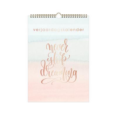 Waterverf Verjaardagskalender