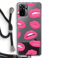 Bite my lip: Xiaomi Redmi Note 10 Pro Transparant Hoesje met koord
