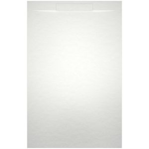 Riho Isola Douchevloer 100x90x3cm Kunstmarmer Leisteen structuur mat wit D007013105