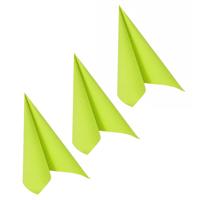 60x Fel groene kleuren thema servetten 33 x 33 cm.