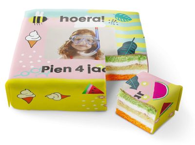 HEMA 3D Drie Kleuren Fototaart 9 P.