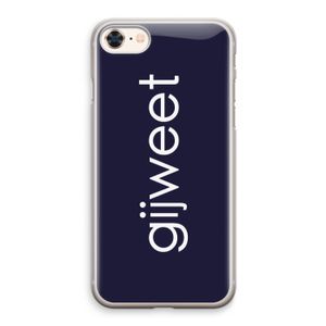 Gijweet: iPhone 8 Transparant Hoesje