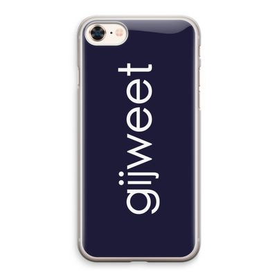 Gijweet: iPhone 8 Transparant Hoesje