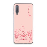 Love is in the air: Samsung Galaxy A7 (2018) Transparant Hoesje