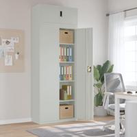 Archiefkast 90x40x240 cm staal lichtgrijs Archiefkast 90x40x240 cm staal lichtgrijs