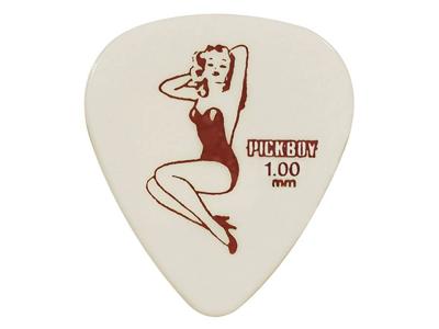 Pickboy GP766-100 1.00 mm. plectra met "queen"-design