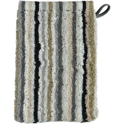 Cawö Cawö Lifestyle Streifen Washandje 7048 Kiezelsteen-37 16x22