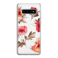 Roosjes: Samsung Galaxy S10 Plus Transparant Hoesje