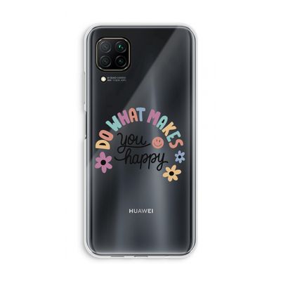 Happy days: Huawei P40 Lite Transparant Hoesje