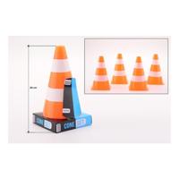 Johntoy Sports active oranje witte pylonnen, 4st.