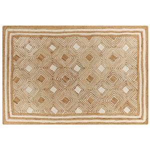 Beliani - MENGEN - Vloerkleed - Beige - 160 x 230 cm - Jute