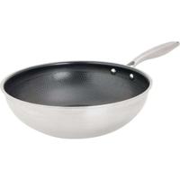 Wok - COSY & TRENDY - HEXAPRO - Acciaio inox - Ø24 cm - Antiaderente - Adatto a tutti i piani cottura, inclusa l'induzione