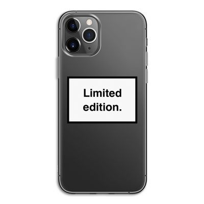 Limited edition: iPhone 11 Pro Transparant Hoesje