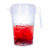 Plasticforte Waterkan - 2L - transparant - met deksel - kunststof - schenkkan