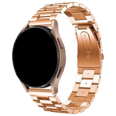 Samsung Galaxy Watch 7 Kralen Stalen Schakel Band - Rose Goud Samsung Galaxy Watch 7 Kralen Stalen Schakel Band - Rose Goud