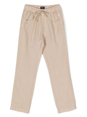Il Gufo pantalon léger à lien de resserrage - Tons neutres